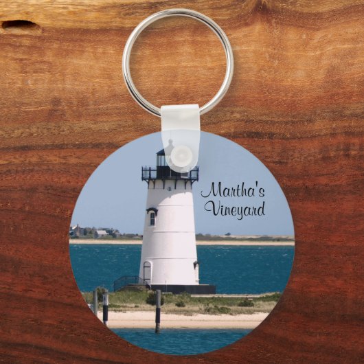 Martha's Vineyard Edgartown Lighthouse Schlüsselan Schlüsselanhänger (Vorderseite)