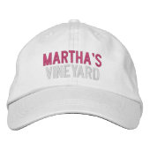 MARTHA'S VINEYARD EMBROIDERED BASEBALL CAP BESTICKTE BASEBALLKAPPE (Vorderseite)