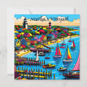 Martha's Vineyard | Farbige Abstrakte Kunst (Vorderseite)