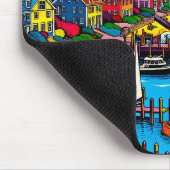 Martha's Vineyard | Farbige Abstrakte Kunst Mousepad (Ecke)