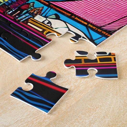 Martha's Vineyard | Farbige Abstrakte Kunst Puzzle (Seite)