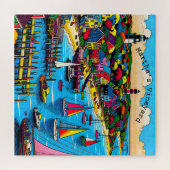 Martha's Vineyard | Farbige Abstrakte Kunst Puzzle (Horizontal)