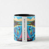 Martha's Vineyard | Farbige Abstrakte Kunst Tasse (Zentrum)