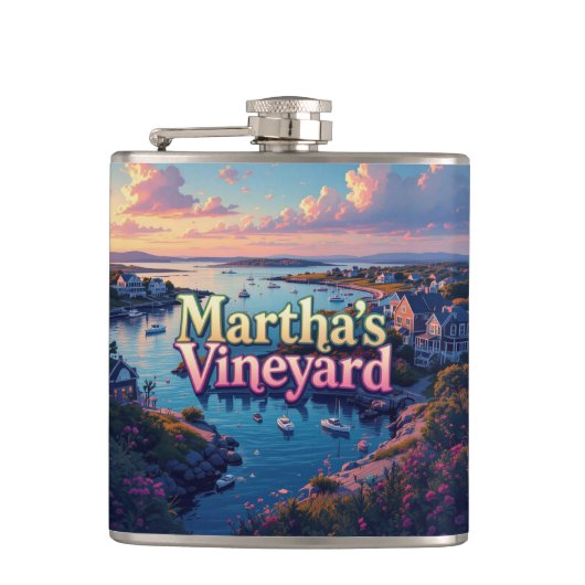 Marthas vineyard Flasche Flachmann (Vorderseite)