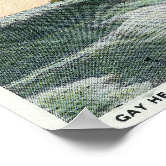 Martha's Vineyard, Gay Head Cliffs View Poster (Ecke)