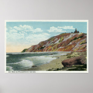 Martha's Vineyard, Gay Head Cliffs View Poster