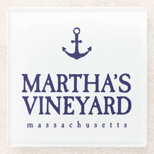 Martha's Vineyard Glasuntersetzer (Vorderseite)