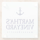 Martha's Vineyard Glasuntersetzer (Rückseite)