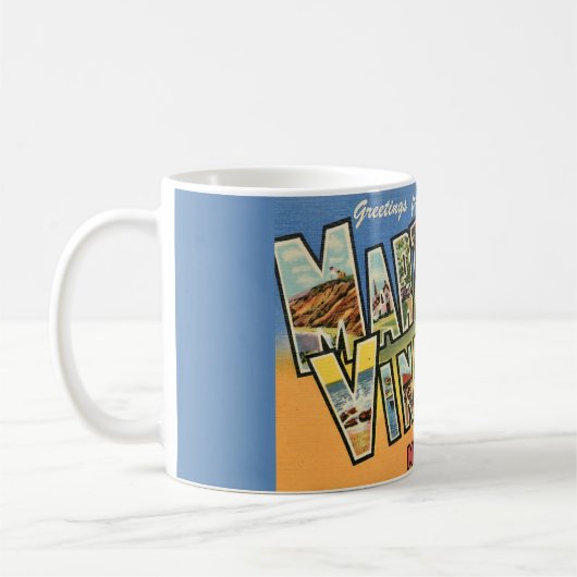 Marthas Vineyard Greetings Tasse (Links)