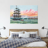 Martha's Vineyard große eingewickelte Leinwand (Insitu (Schlafzimmer))