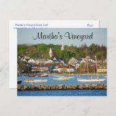 Martha's Vineyard Harbour Cape Cod Mass Post Card Postkarte (Vorne/Hinten)