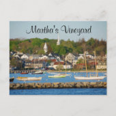 Martha's Vineyard Harbour Cape Cod Mass Post Card Postkarte (Vorderseite)