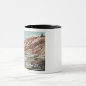 Martha's Vineyard im Vintage-Stil Tasse (Zentrum)