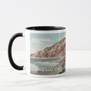 Martha's Vineyard im Vintage-Stil Tasse