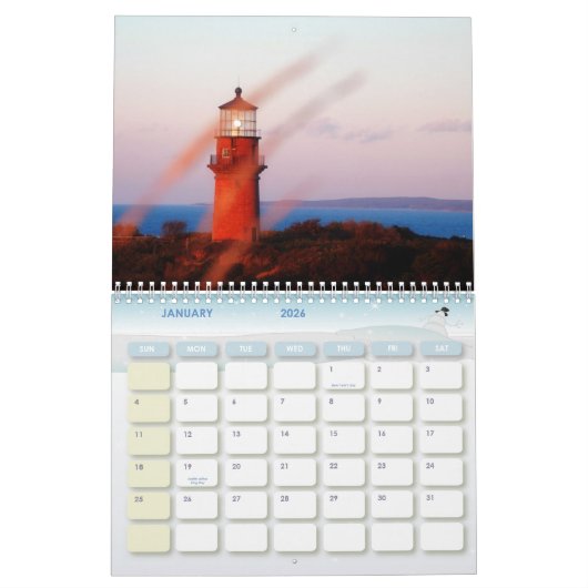 Martha's Vineyard-Insel-Farbkalender Kalender (Jan 2026)