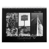 Martha's Vineyard-Insel-schwarzer u. weißer Kalender (Titelbild)