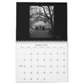 Martha's Vineyard-Insel-schwarzer u. weißer Kalender (Mär 2027)