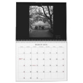 Martha's Vineyard-Insel-schwarzer u. weißer Kalender (Mär 2026)