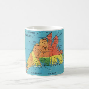 Martha's Vineyard Inselkarte Tasse
