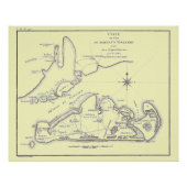 Martha's Vineyard Island 1784 Poster (Vorderseite)
