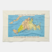 Martha's Vineyard Island Auto Karte Geschirrtuch (Horizontal)