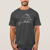 Marthas Vineyard Island Map outline  Premium T-Shirt (Vorderseite)