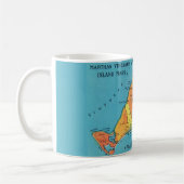 Martha's Vineyard Island Map Tasse (Links)