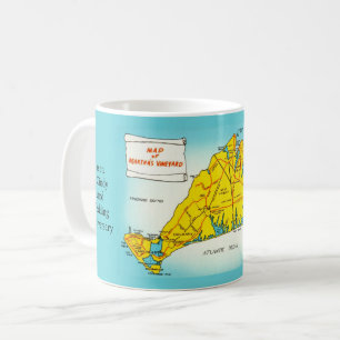 Martha's Vineyard Karte Individuelle Tasse