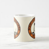 Martha's Vineyard Kreis Aufkleber Kaffeetasse (Mittel)
