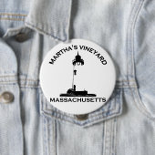 Martha's Vineyard-"Leuchtturm-" Entwurf Button (Beispiel)