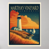 Martha's Vineyard Lighthouse Poster (Vorne)