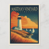 Martha's Vineyard Lighthouse Postkarte (Vorderseite)