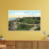 Martha's Vineyard, Luftsicht auf den Ocean Park Leinwanddruck (Insitu (Wohnzimmer))