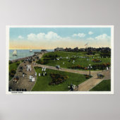 Martha's Vineyard, Luftsicht auf den Ocean Park Poster (Vorne)