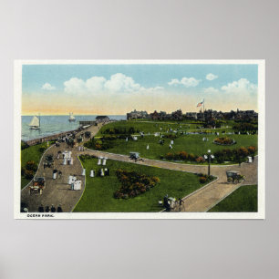 Martha's Vineyard, Luftsicht auf den Ocean Park Poster