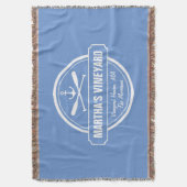 Martha's Vineyard MA benutzerfreundlicher nautisch Decke (Vorderseite Vertikal)