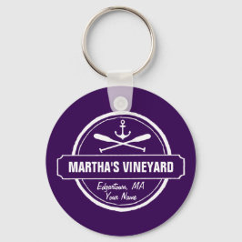 Martha's Vineyard MA benutzerfreundlicher nautisch Schlüsselanhänger