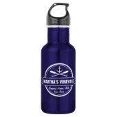 Martha's Vineyard MA benutzerfreundlicher nautisch Trinkflasche (Vorderseite)