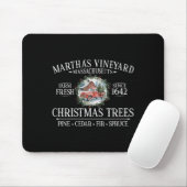 Martha's Vineyard Ma Christmas Trees Red Truck Whi Mousepad (Mit Mouse)