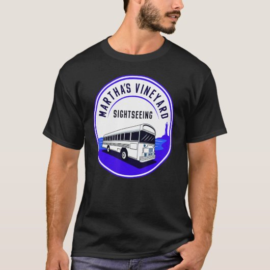 Martha's Vineyard MA Sightseeing Bus Tour Men Wom T-Shirt (Vorderseite)