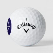 Martha's Vineyard, MA town, name, nautischer Anker Golfball (Logo)