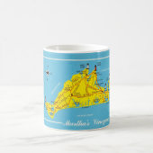 Martha's Vineyard Map Custom Tasse (Mittel)