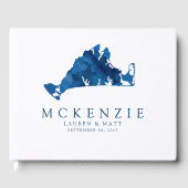 Martha's Vineyard Map Wedding Gästebuch (Vorderseite)