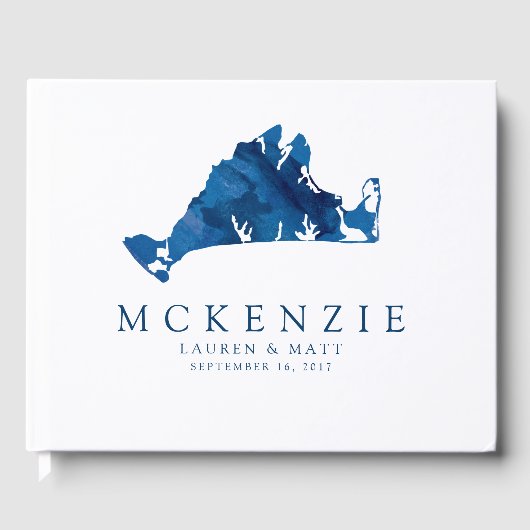 Martha's Vineyard Map Wedding Gästebuch (Vorderseite)