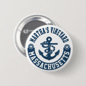 Martha's Vineyard Massachusetts Button (Vorne & Hinten)