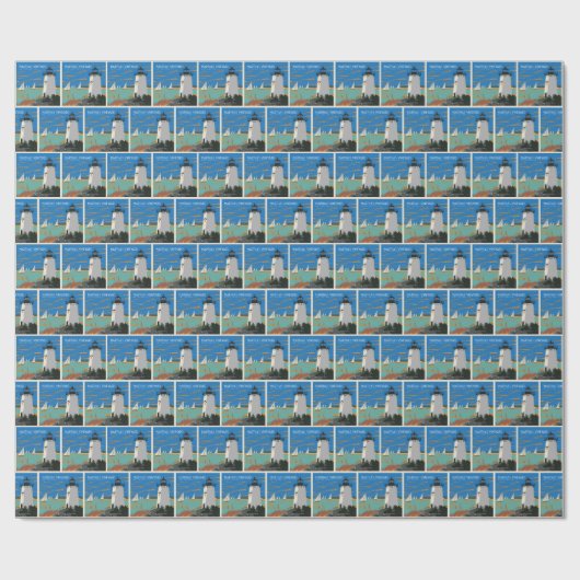 Martha's Vineyard, Massachusetts | Leuchtturm Geschenkpapier (Flach)