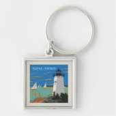 Martha's Vineyard, Massachusetts | Leuchtturm Schlüsselanhänger (Vorne)