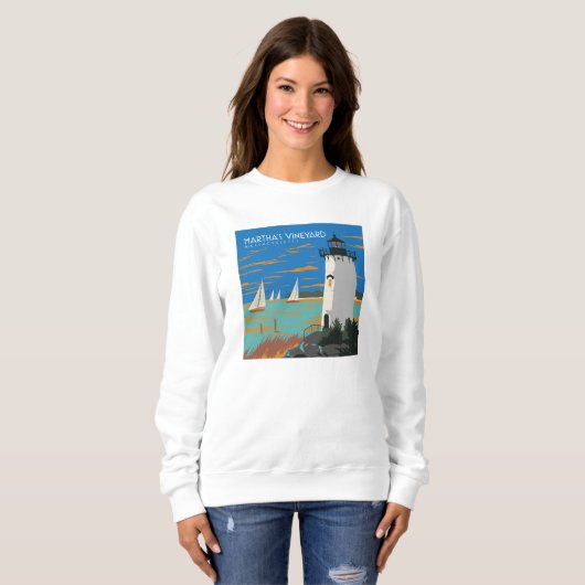 Martha's Vineyard, Massachusetts | Leuchtturm Sweatshirt (Vorne ganz)