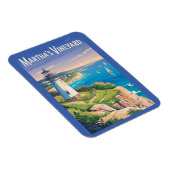 Martha's Vineyard Massachusetts Lighthouse Travel Magnet (Rechte Seite)