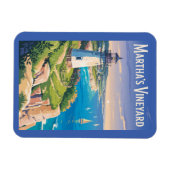 Martha's Vineyard Massachusetts Lighthouse Travel Magnet (Horizontal)